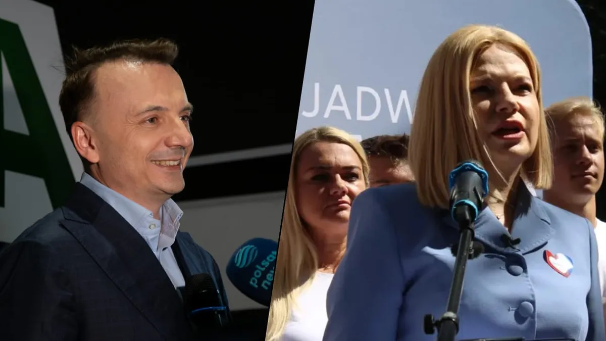 Łukasz Gibała (z lewej) i Monika Piątkowska 