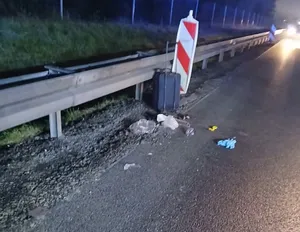Poważne zdarzenie na A4 pod Krakowem. Pieszy trafił do szpitala