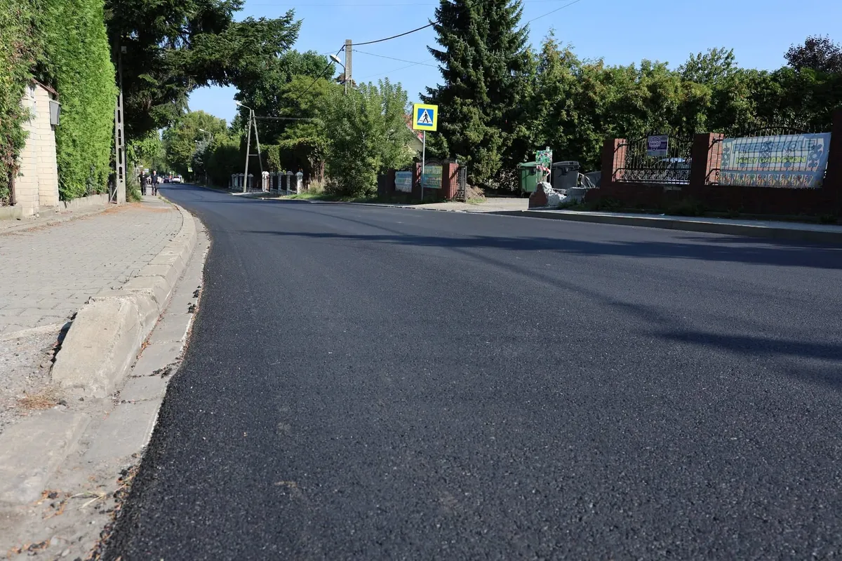 Wyremontowany odcinek drogi
