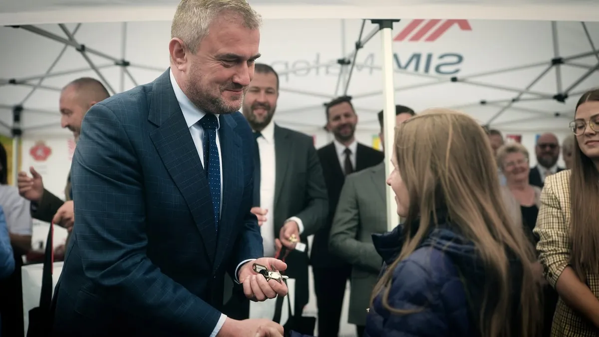 Przekazanie kluczy do mieszkań SIM w Siedliskach