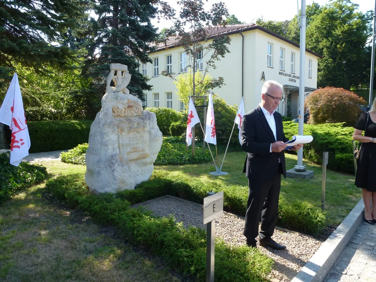 Obchody 46. rocznicy Porozumień Sierpniowych i Dzień Solidarności i Wolności w Wieliczce 