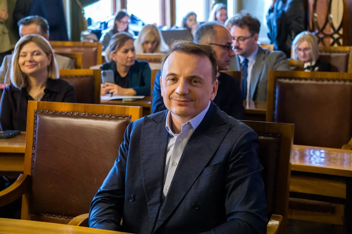 Łukasz Gibała na sesji RMK 