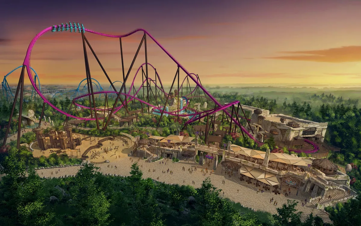 Wizualizacja rollercoastera Rokan
