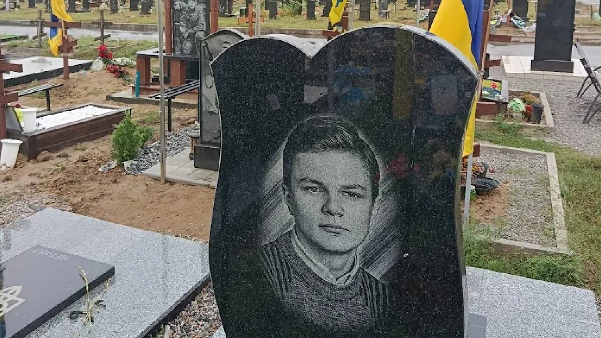 Jedna z młodych ofiar ataku Rosji na Ukrainę