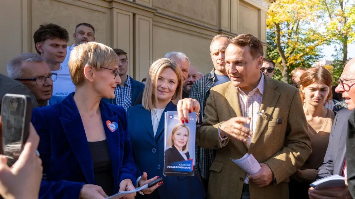 Sikorski w Krakowie. Wicepremier ze wesparciem dla Piątkowskiej