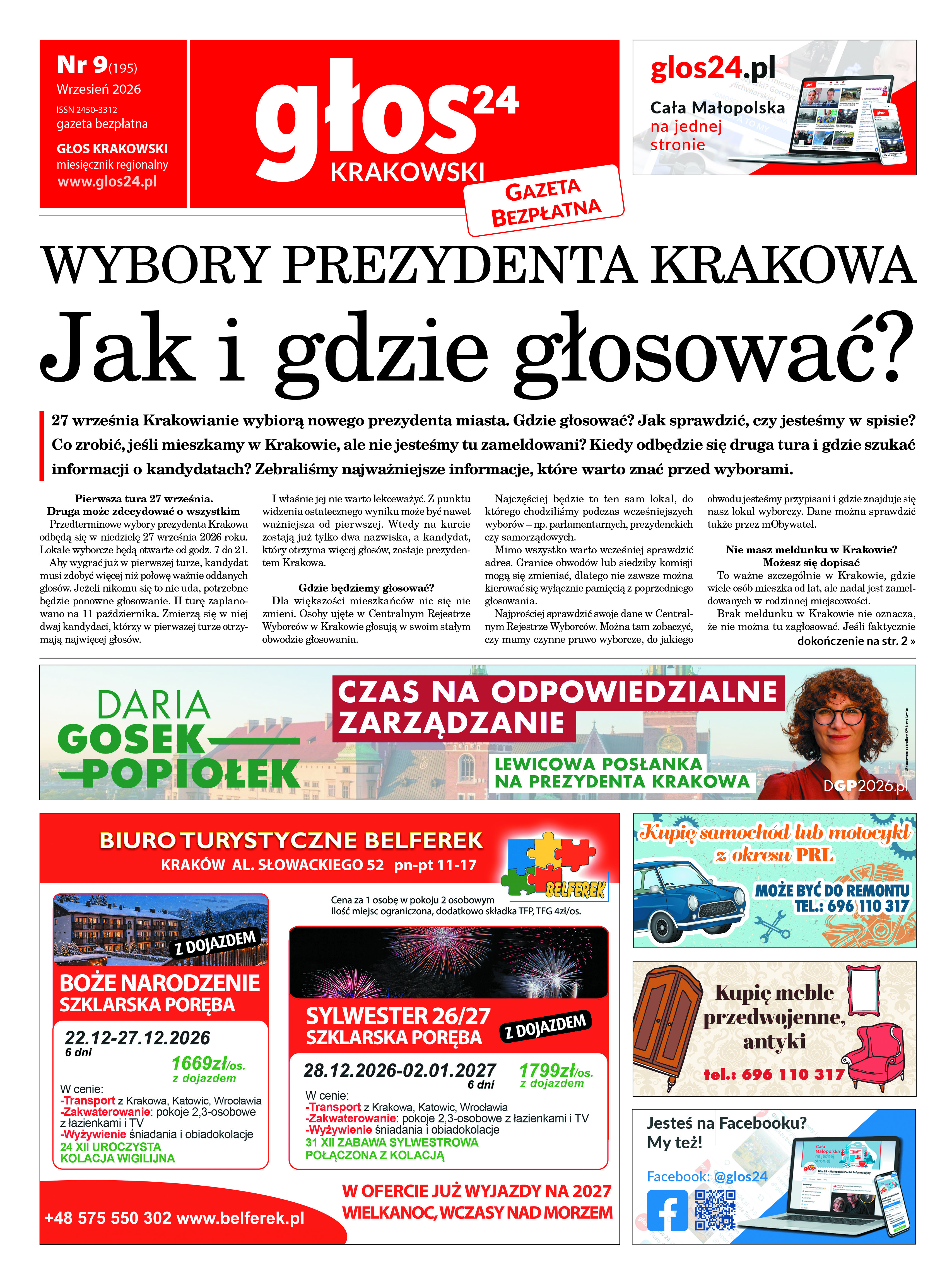 Okładka: Głos Krakowski – Wrzesień 2026