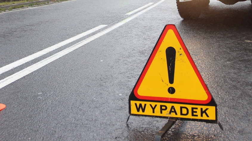 Wypadek w Łazach. Ranna jedna osoba