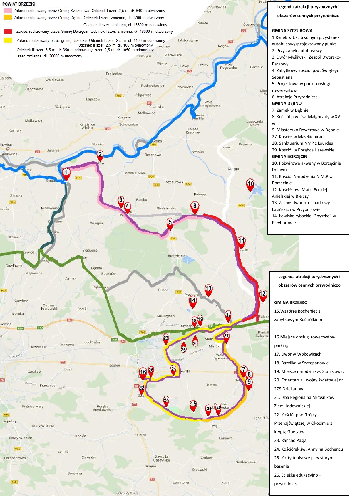 Wycieczki rowerowe w powiecie Brzeskim
