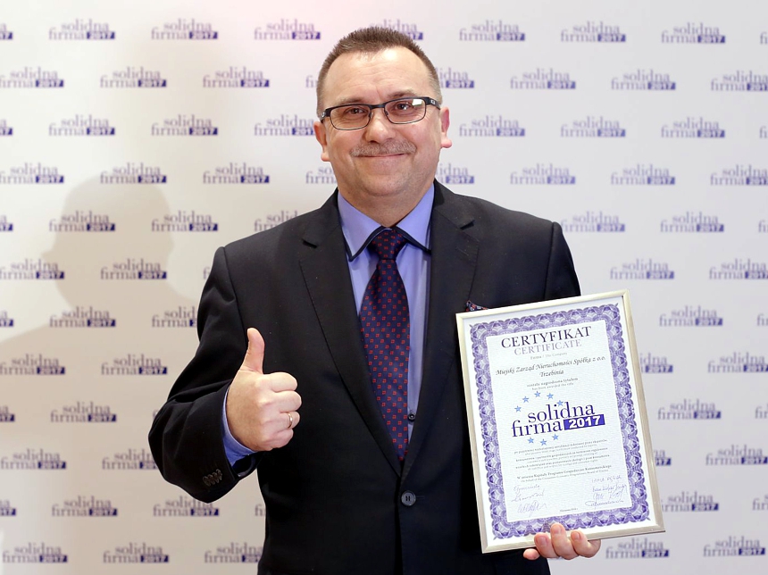 MZN Trzebinia z certyfikatem solidnej firmy 2017