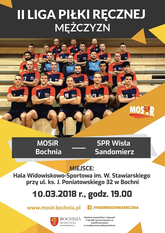 Bochnia. 10 marca mecz II. ligi piłki ręcznej mężczyzn