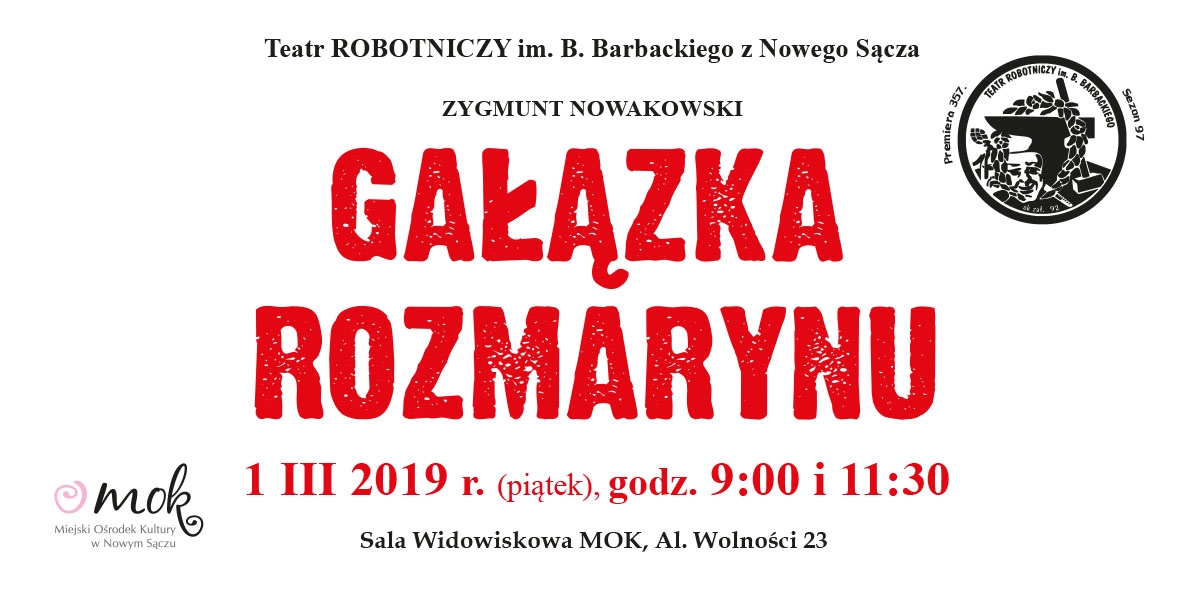 Nowy Sącz: Kolejna premiera Teatru Robotniczego im. Bolesława Barbackiego