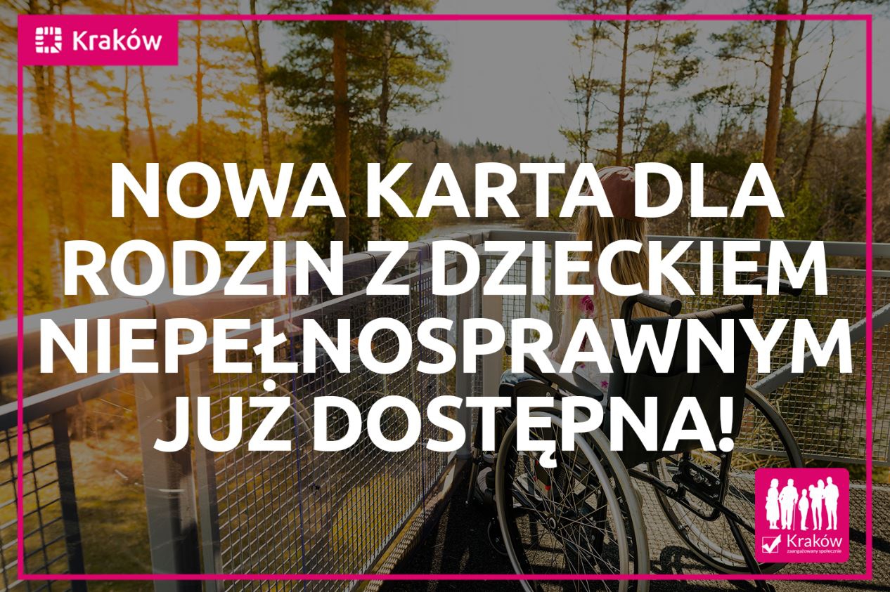 Nowa karta dla rodzin z dzieckiem niepełnosprawnym już dostępna