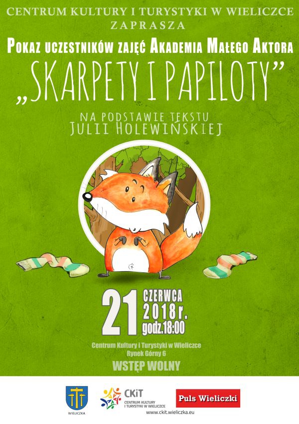 Wieliczka - CKiT: „SKARPETY I PAPILOTY” W WYKONANIU AKADEMII MAŁEGO AKTORA