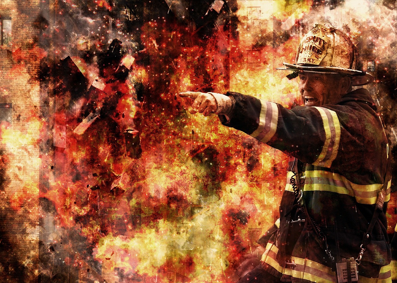 Wielki pożar chemikaliów w Żywcu!