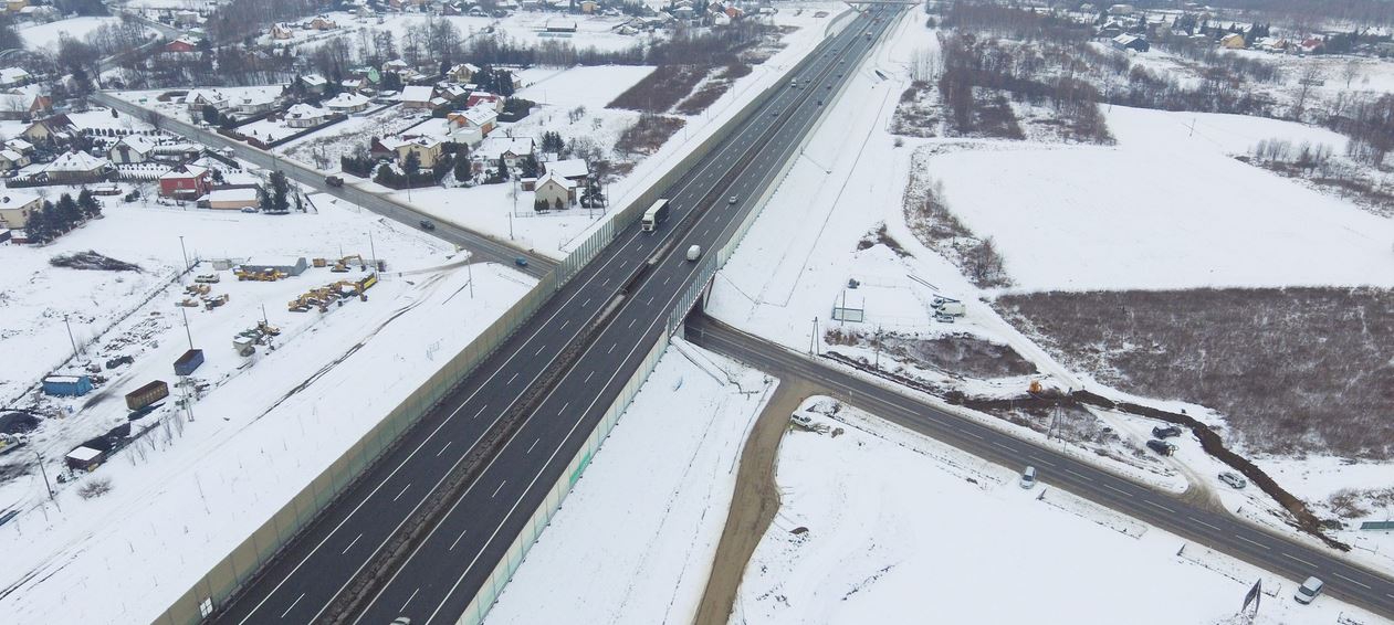 Niepołomice: trwa budowa zjazdu z autostrady
