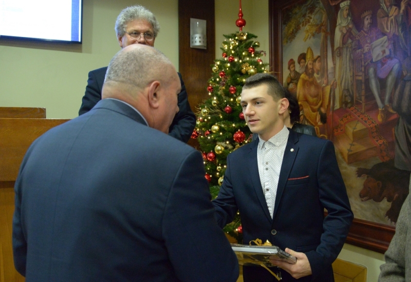 Arkadiusz Budzyn z Honorowym Wyróżnieniem od Rady Miasta Bochnia