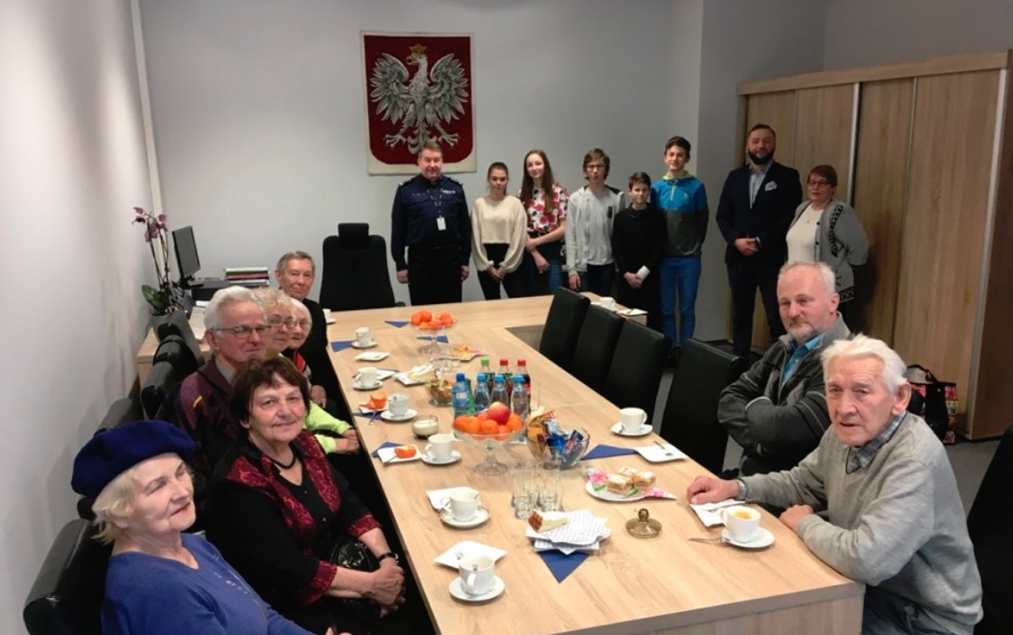 Stowarzyszenie Rodzina Policyjna 1939 z wizytą u bielskich policjantów