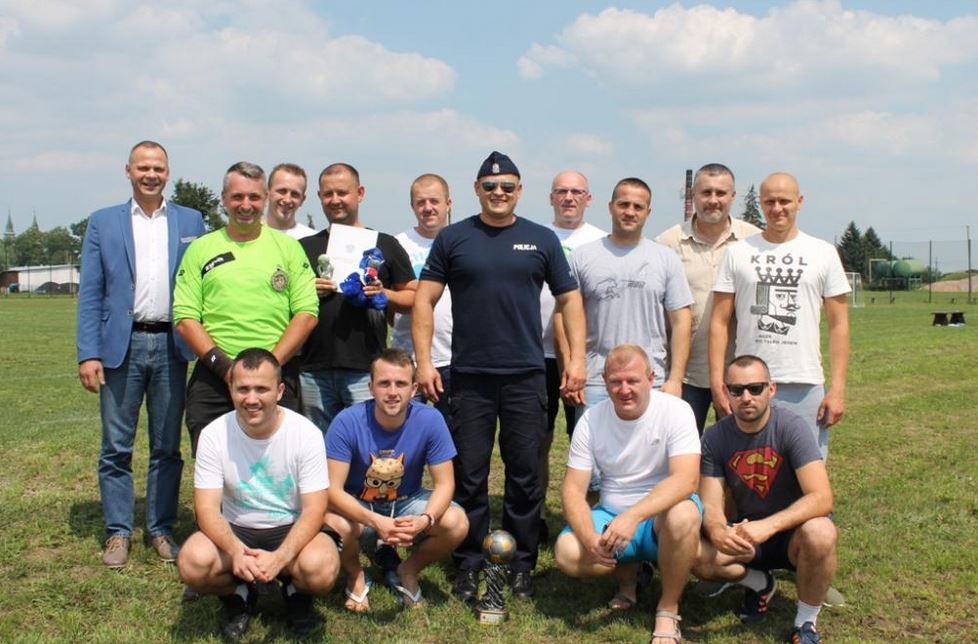 Turniej piłki nożnej o Puchar Komendanta Powiatowego Policji w Brzesku