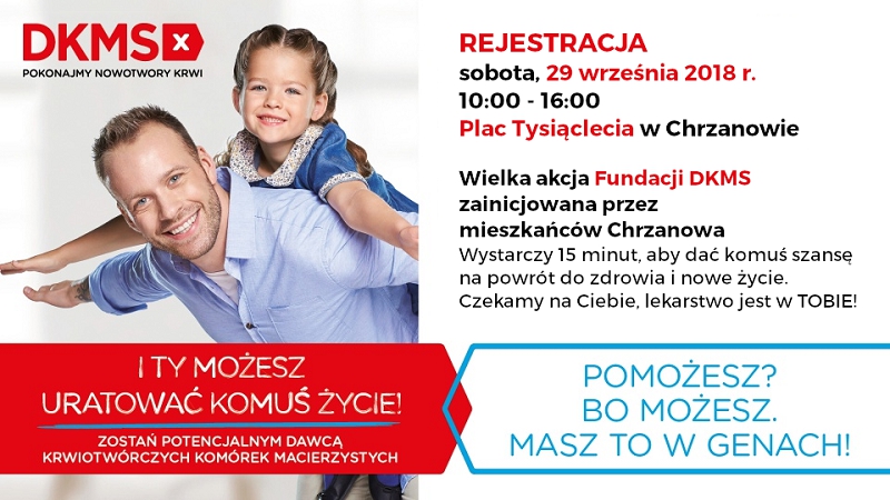 Dzień Dawcy Szpiku w Chrzanowie już w sobotę!