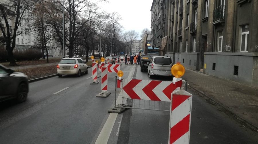 Utrudnienia komunikacyjne na alei Juliusza Słowackiego