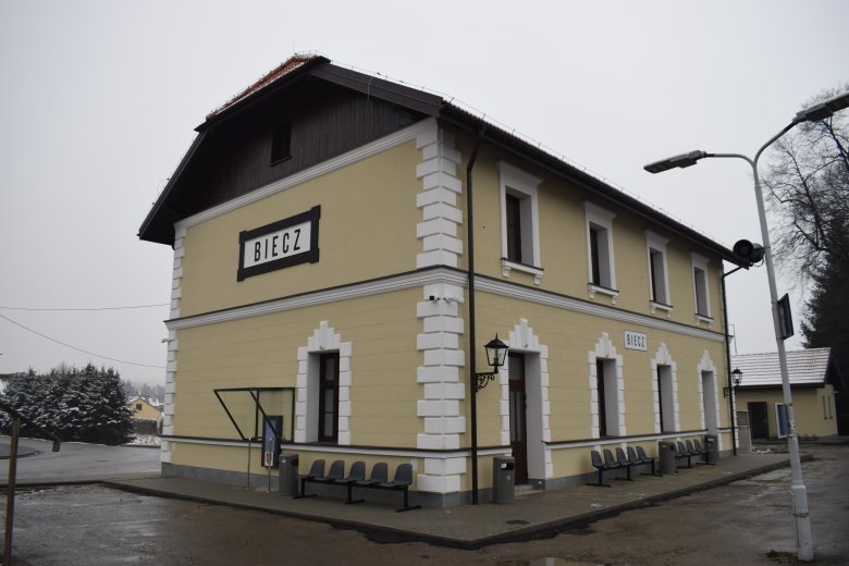 Dworzec w Bieczu po metamorfozie