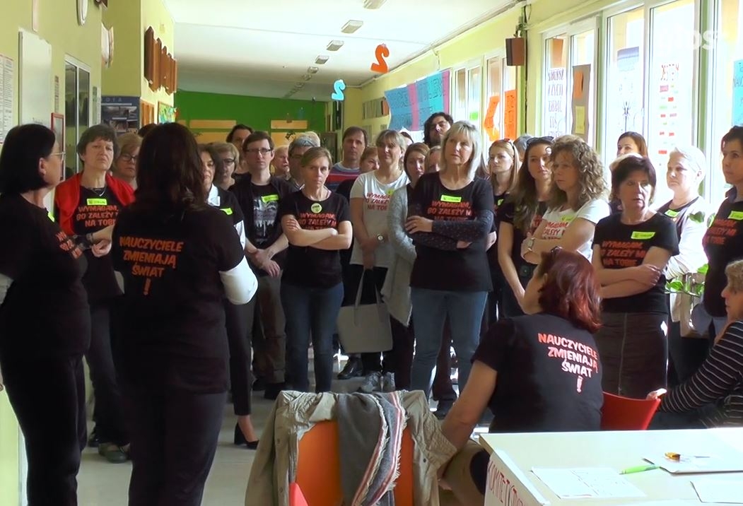 Jak wygląda strajk w krakowskich szkołach? Odwiedziliśmy SP nr 2