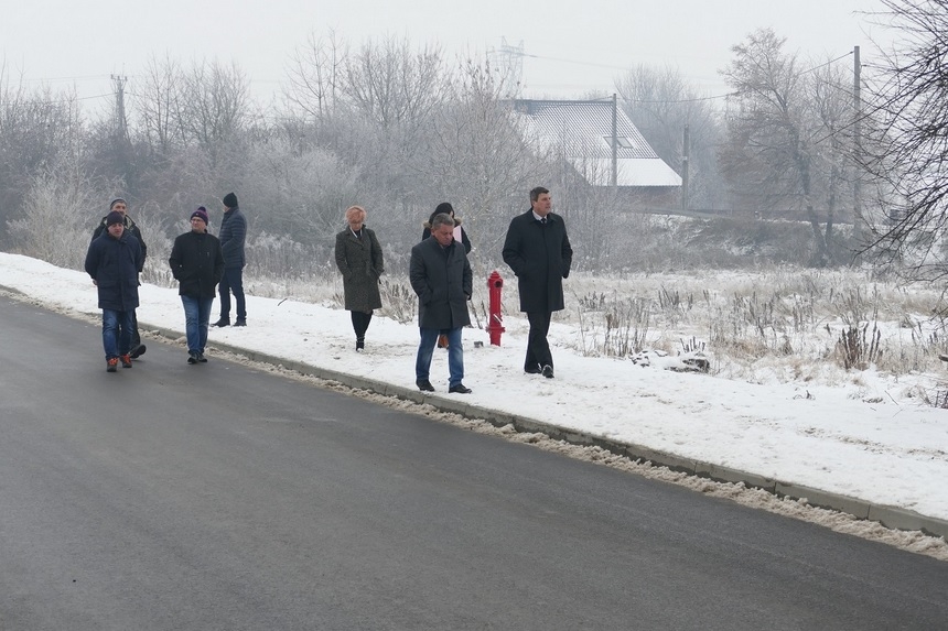 Odbiór drogi przy ul. Wolności