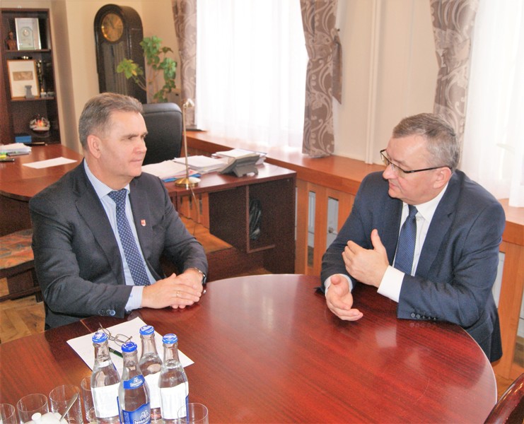 Spotkanie z ministrem Adamczykiem w Krzeszowicach