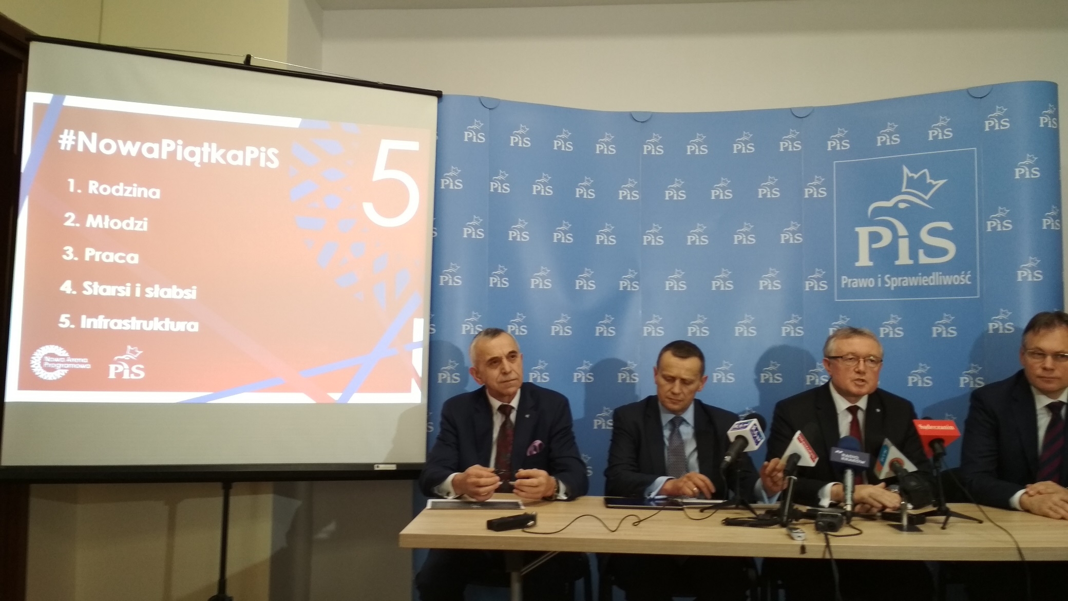 Nowy Sącz: Konferencja o "piątce" Kaczyńskiego