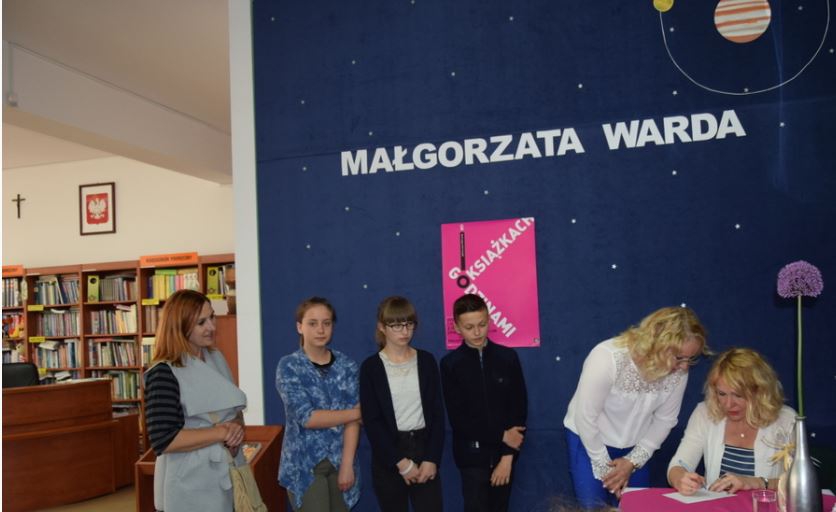 Żyraków: Małgorzata Warda wśród młodzieży