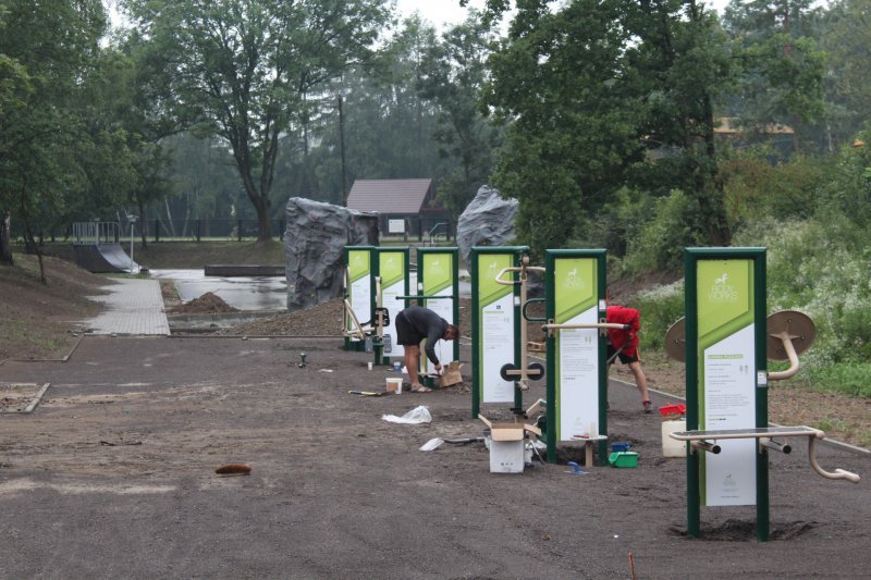 Gdów: siłownie „pod chmurką”