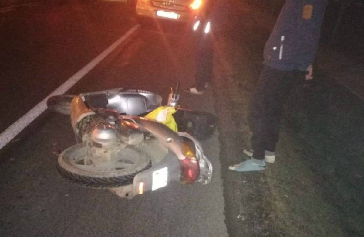 Wypadek w Łososinie Dolnej. Rannemu motocykliście pomogli pogranicznicy