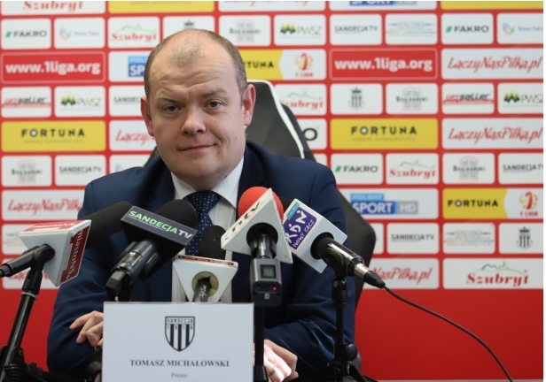 Nowy Sącz: Michałowski żegna się z klubem. Jest konkurs na nowego prezesa Sandecji