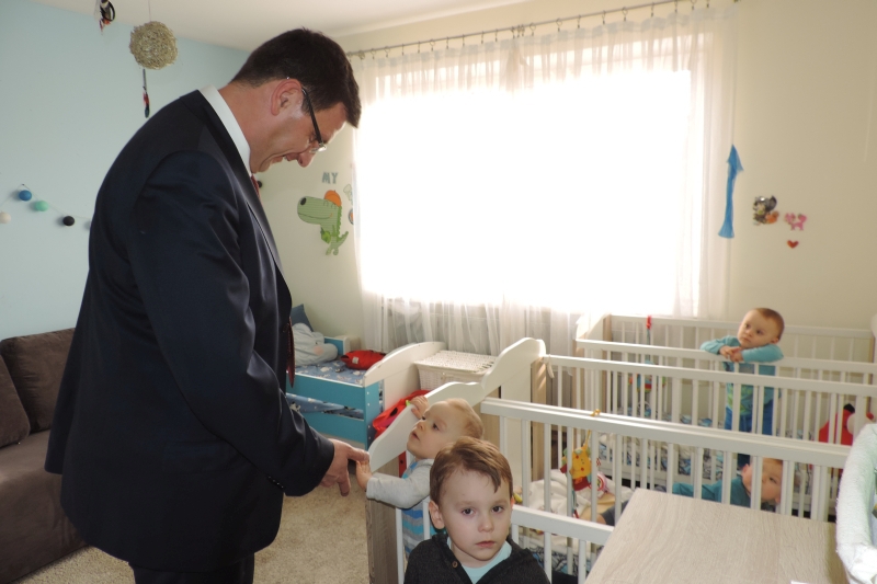 Święty Mikołaj odwiedził trojaczki z Sułkowic